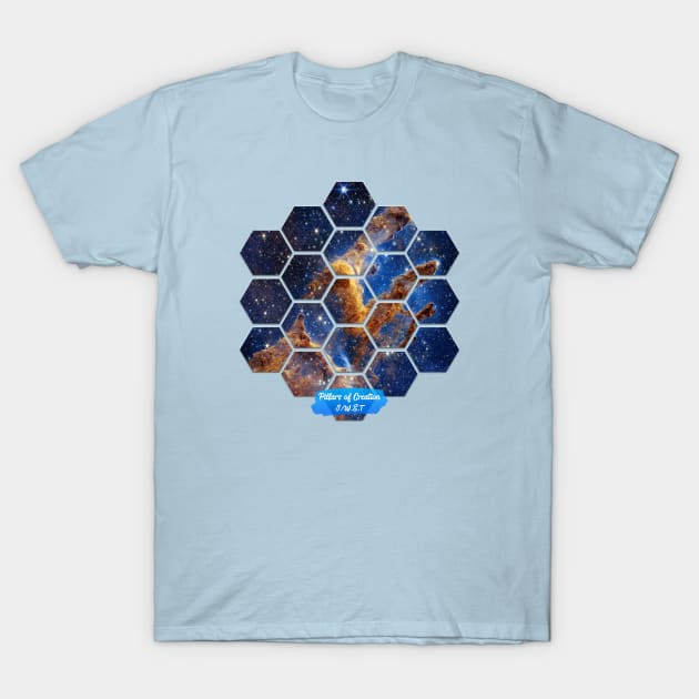 Pillars of Creation: James Webb Space Telescope T-Shirt by Da Vinci Feather
